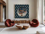 America Balloons II by David Carter Brown. Shown as extra-large giant wall art in a modern living room. Available as an archival giclee rolled canvas, fine art paper, or poster print. SKU 98924a.