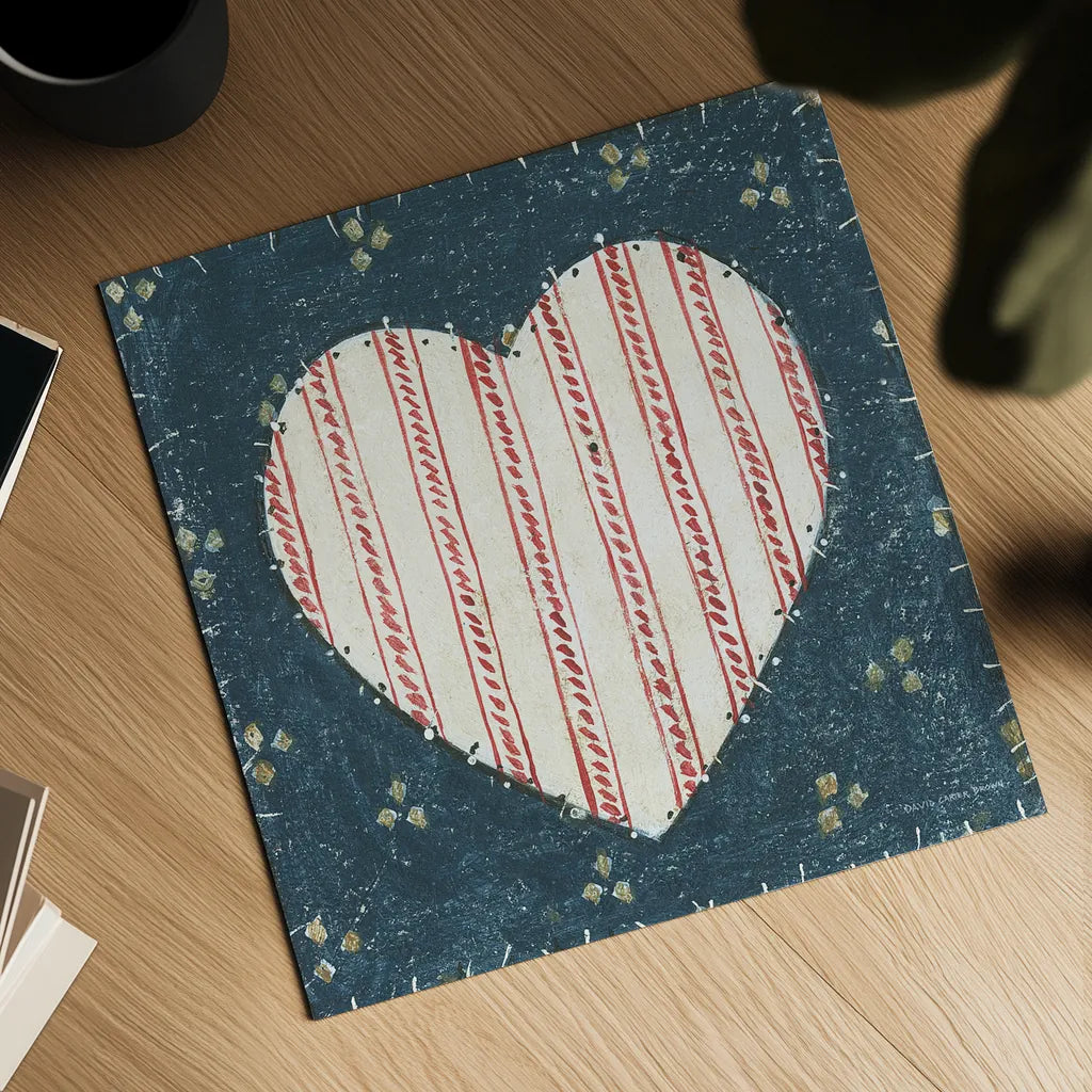 Americana Quilt I by David Carter Brown. Shown as a detailed flat fine art print, highlighting archival giclee quality. Available as an archival giclee rolled canvas, fine art paper, or poster print. SKU 27872a.