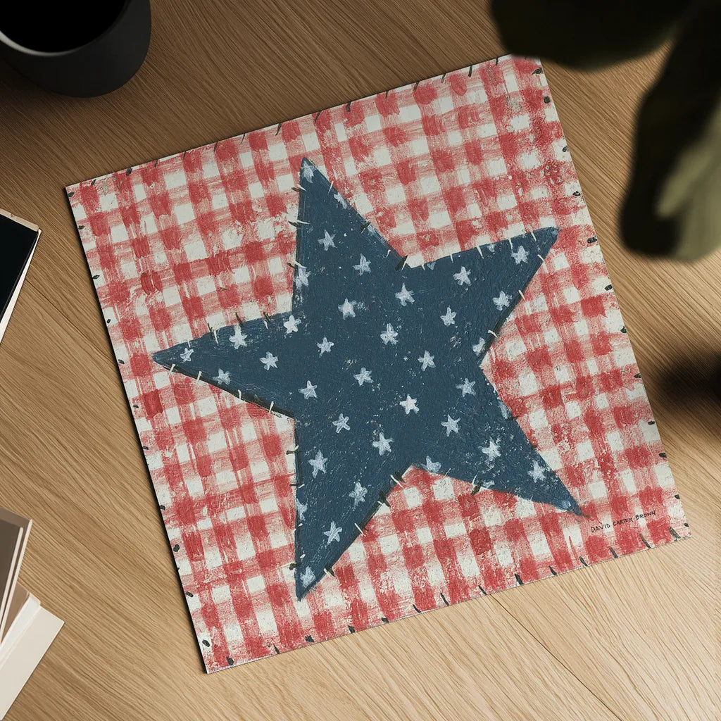 Americana Quilt II by David Carter Brown. Shown as a detailed flat fine art print, highlighting archival giclee quality. Available as an archival giclee rolled canvas, fine art paper, or poster print. SKU 27873a.