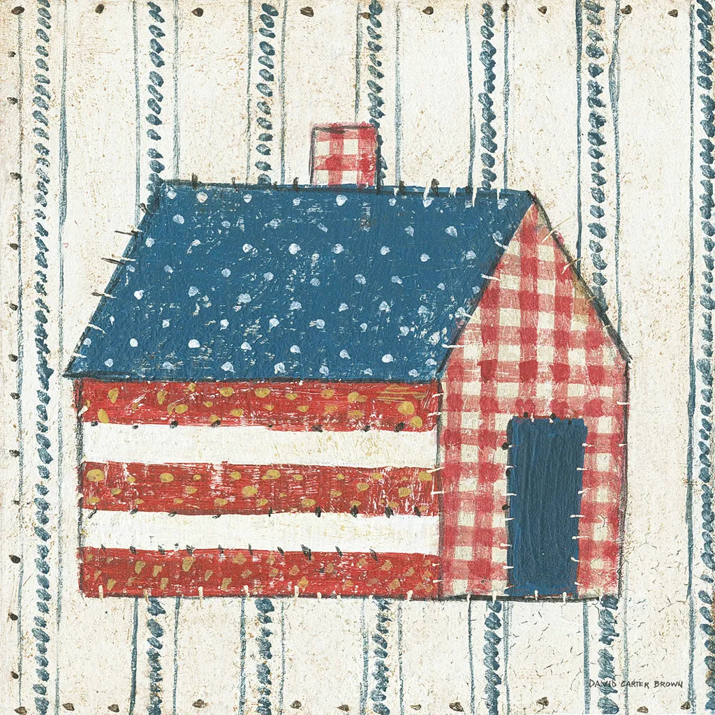 Americana Quilt III by David Carter Brown. SKU 27874a. Archival Giclee Fine art print for wall decor.