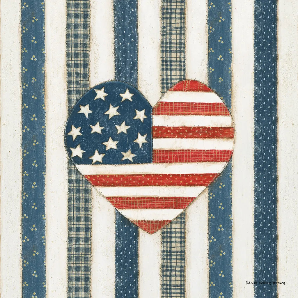 Americana Quilt VI by David Carter Brown. SKU 27877a. Archival Giclee Fine art print for wall decor.
