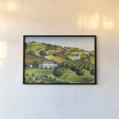 Apple Valley by David Carter Brown. shown as a paper print in a black flame. Available as a archival giclee rolled canvas, fine art paper, or poster print. SKU 26452i.