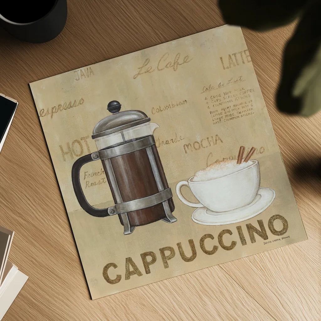 Cappuccino Cream by David Carter Brown. Shown as a detailed flat fine art print, highlighting archival giclee quality. Available as an archival giclee rolled canvas, fine art paper, or poster print. SKU 37693a.