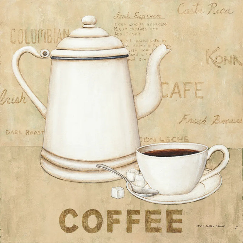 Coffee Cream by David Carter Brown. SKU 37690a. Archival Giclee Fine art print for wall decor.