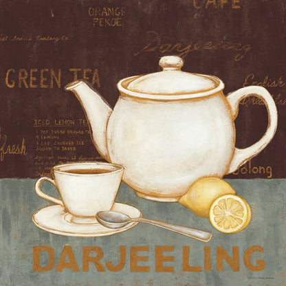 Darjeeling Tea Brown by David Carter Brown. SKU 37683a. Archival Giclee Fine art print for wall decor.
