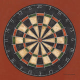 Dartboard by David Carter Brown. SKU 1258a. Archival Giclee Fine art print for wall decor.