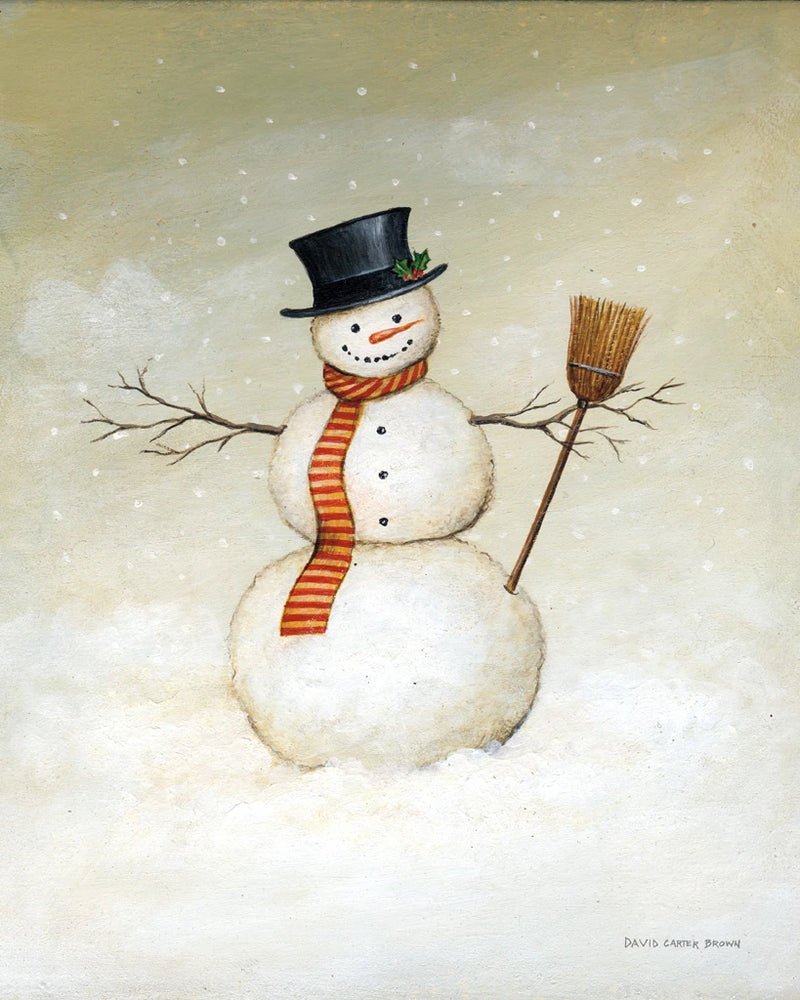 Deck The Halls Snowman by David Carter Brown