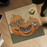 Funny Pumpkins by David Carter Brown. Shown as a detailed flat fine art print, highlighting archival giclee quality. Available as an archival giclee rolled canvas, fine art paper, or poster print. SKU 58951a.