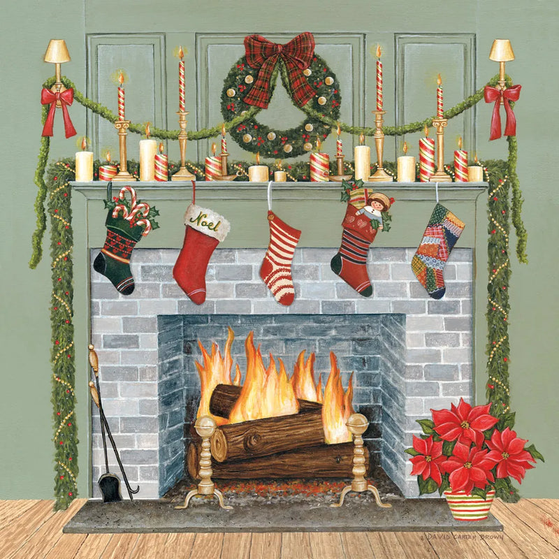 Home for the Holidays I Gray by David Carter Brown. SKU 59699a. Archival Giclee Fine art print for wall decor.