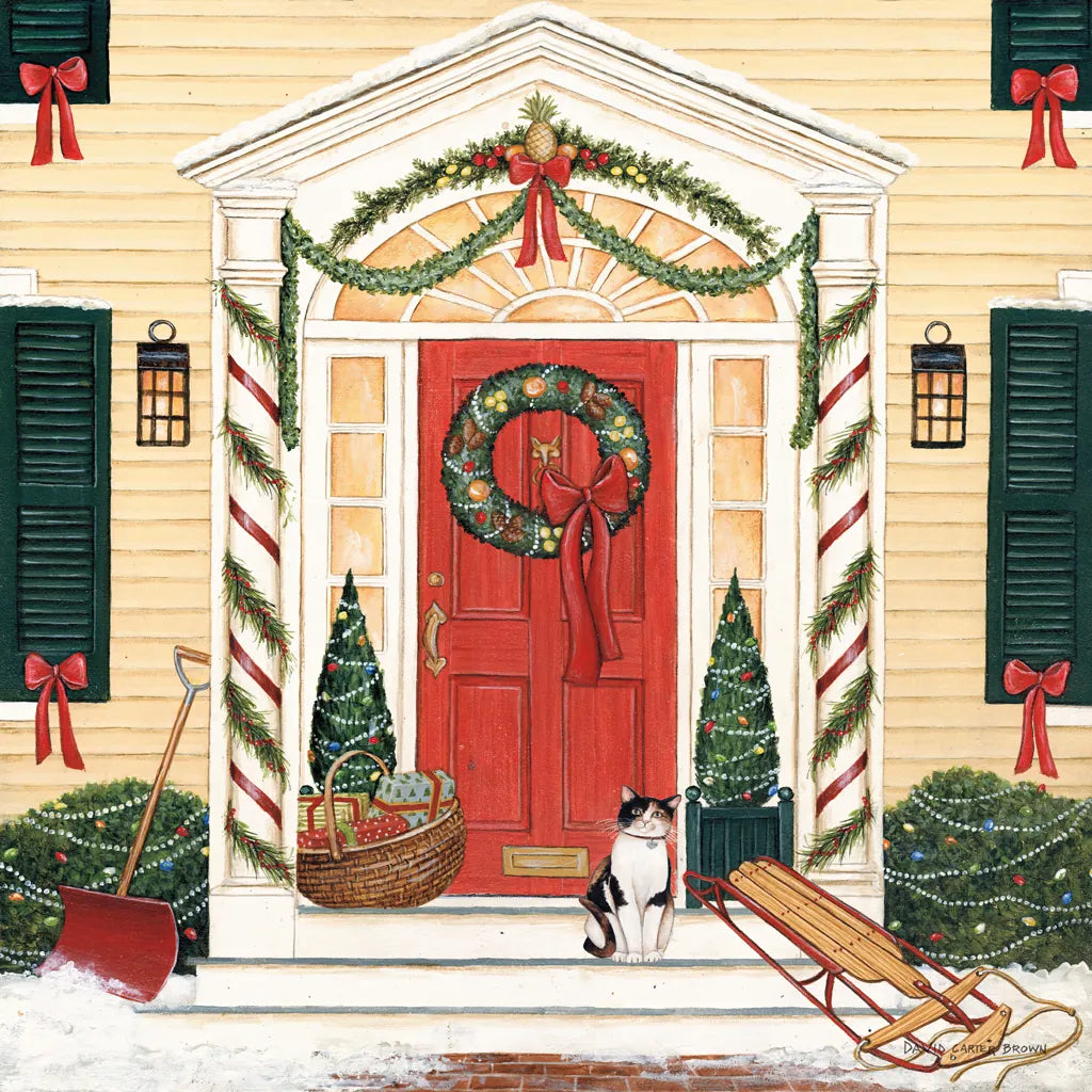 Home for the Holidays II by David Carter Brown. SKU 8945a. Archival Giclee Fine art print for wall decor.