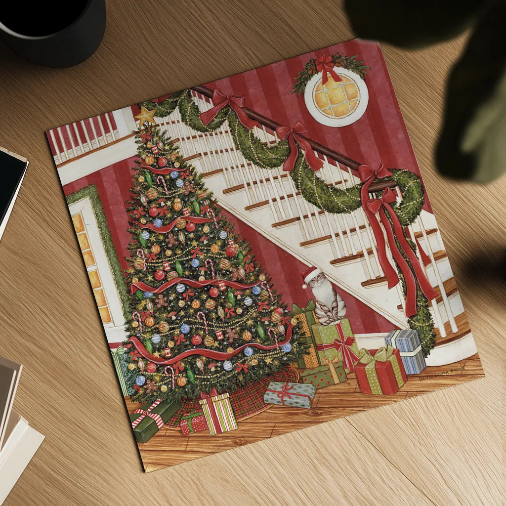 Home for the Holidays IV by David Carter Brown. Shown as a detailed flat fine art print, highlighting archival giclee quality. Available as an archival giclee rolled canvas, fine art paper, or poster print. SKU 37523a.