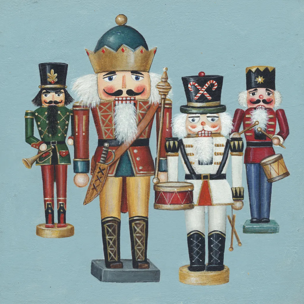 King Nutcrackers by David Carter Brown. SKU 27112a. Archival Giclee Fine art print for wall decor.