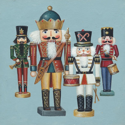King Nutcrackers by David Carter Brown. SKU 27112a. Archival Giclee Fine art print for wall decor.