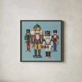 King Nutcrackers by David Carter Brown. Shown in a sleek black glass frame for a contemporary gallery look. Available as an archival giclee rolled canvas, fine art paper, or poster print. SKU 27112a.