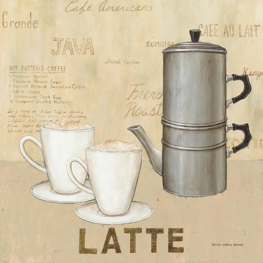 Latte Cream by David Carter Brown. SKU 37692a. Archival Giclee Fine art print for wall decor.