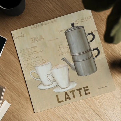 Latte Cream by David Carter Brown. Shown as a detailed flat fine art print, highlighting archival giclee quality. Available as an archival giclee rolled canvas, fine art paper, or poster print. SKU 37692a.