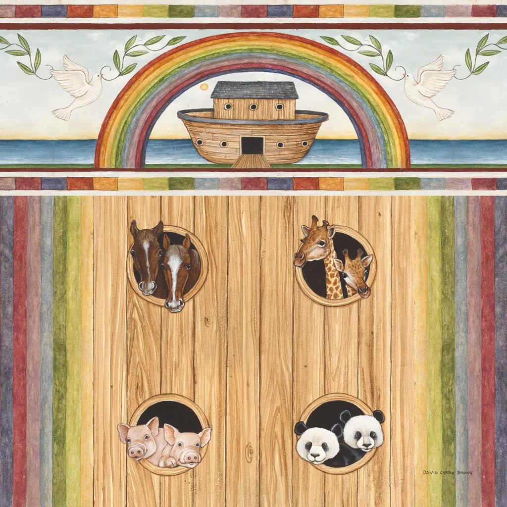 Noahs Ark II by David Carter Brown. SKU 98777a. Archival Giclee Fine art print for wall decor.