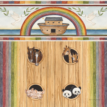 Noahs Ark II by David Carter Brown. SKU 98777a. Archival Giclee Fine art print for wall decor.
