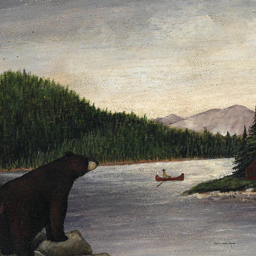 North Woods Bear II by David Carter Brown. SKU 26765a. Archival Giclee Fine art print for wall decor.