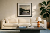 North Woods Bear II by David Carter Brown. Displayed in a glass frame with matte in a clean modern living room. Available as an archival giclee rolled canvas, fine art paper, or poster print. SKU 26765a.