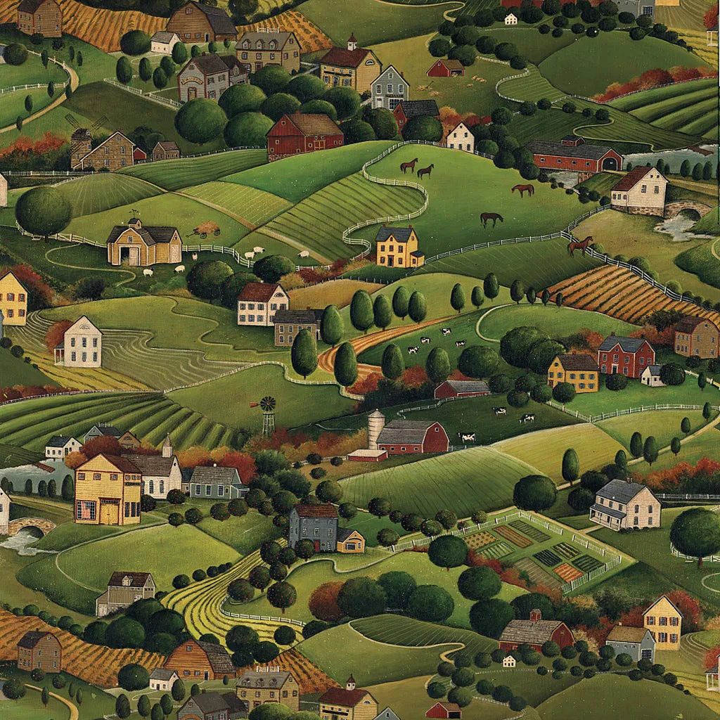 Pleasant Valley by David Carter Brown. SKU 27115a. Archival Giclee Fine art print for wall decor.