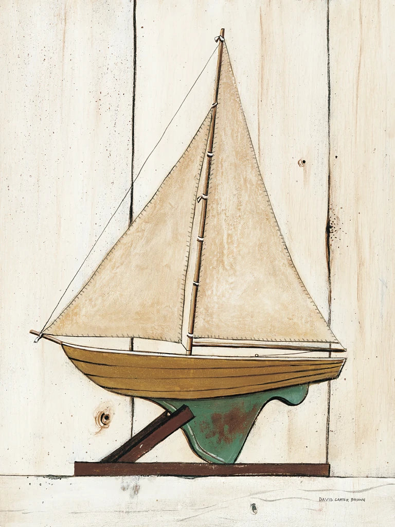 Pond Yacht I by David Carter Brown