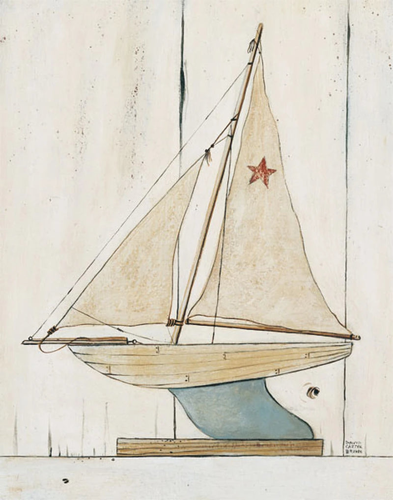 Pond Yacht II by David Carter Brown