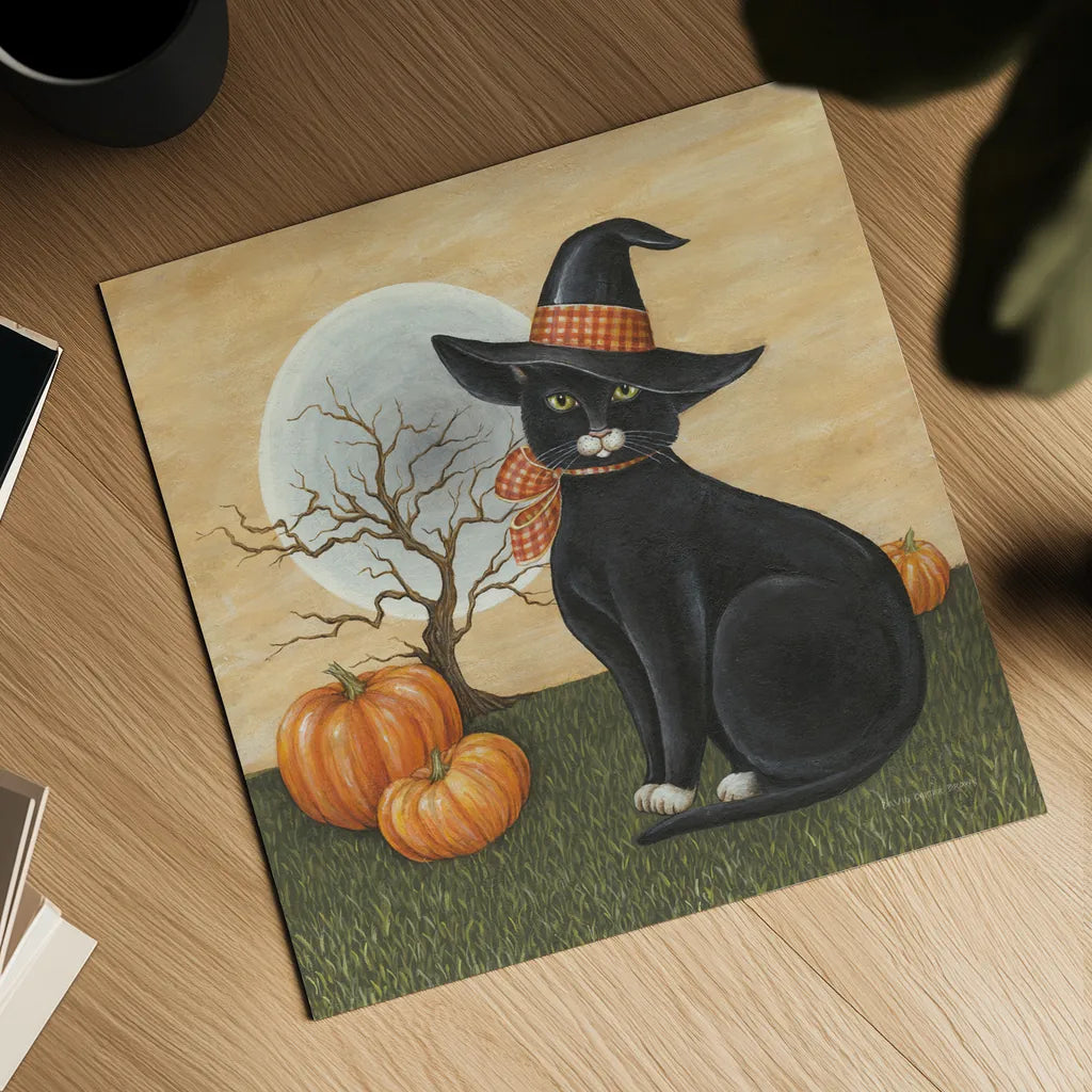 Pretty Kitty by David Carter Brown. Shown as a detailed flat fine art print, highlighting archival giclee quality. Available as an archival giclee rolled canvas, fine art paper, or poster print. SKU 58949a.