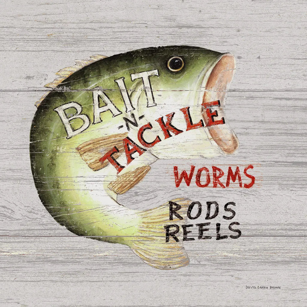 Rods and Reels by David Carter Brown. SKU 57495a. Archival Giclee Fine art print for wall decor.