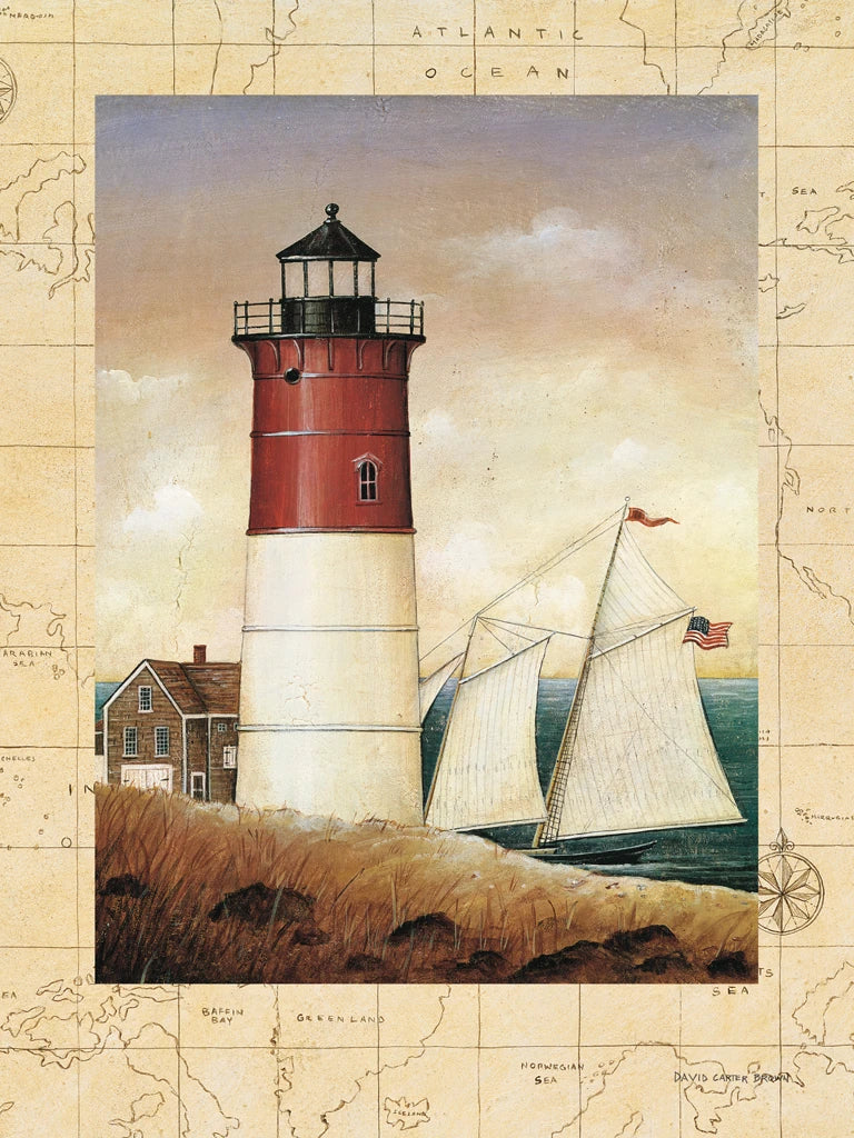 Schooner Bay Map by David Carter Brown
