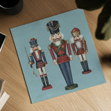 Soldier Nutcrackers by David Carter Brown. Shown as a detailed flat fine art print, highlighting archival giclee quality. Available as an archival giclee rolled canvas, fine art paper, or poster print. SKU 27111a.