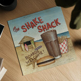 The Shake Shack by David Carter Brown. Shown as a detailed flat fine art print, highlighting archival giclee quality. Available as an archival giclee rolled canvas, fine art paper, or poster print. SKU 3207a.