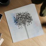 Agapanthus II by Deborah Revell. Shown as a detailed flat fine art print, highlighting archival giclee quality. Available as an archival giclee rolled canvas, fine art paper, or poster print. SKU 91622a.