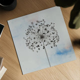 Agapanthus III by Deborah Revell. Shown as a detailed flat fine art print, highlighting archival giclee quality. Available as an archival giclee rolled canvas, fine art paper, or poster print. SKU 91623a.