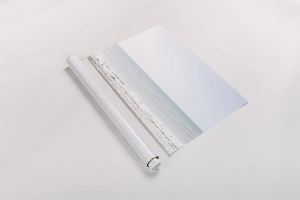 Aqua Sea by Deborah Revell. shown as a rolled paper print. Available as archival giclee rolled canvas, fine art paper, or poster print. SKU 100316i.