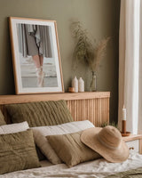 Ballet I by Deborah Revell. shown as a paper print in a natural frame. Available as a archival giclee rolled canvas, fine art paper, or poster print. SKU 92281h.