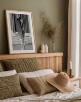 Ballet II by Deborah Revell. shown as a paper print in a natural frame. Available as a archival giclee rolled canvas, fine art paper, or poster print. SKU 92282h.