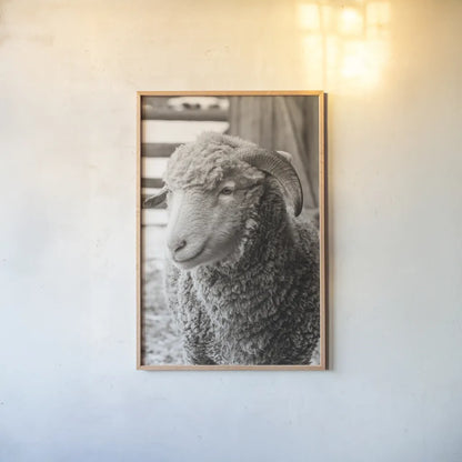 Barn Buddy III by Deborah Revell. shown as a paper print in a natural frame. Available as a archival giclee rolled canvas, fine art paper, or poster print. SKU 96303h.