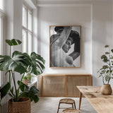 Beauty of Paris I by Deborah Revell. shown as a print in a natural wood frame in a dining room. Available as a archival giclee rolled canvas, fine art paper, or poster print. SKU 93479h.