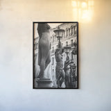 Beauty of Paris II by Deborah Revell. shown as a paper print in a black flame. Available as a archival giclee rolled canvas, fine art paper, or poster print. SKU 93480h.