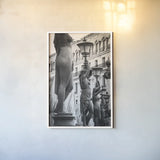 Beauty of Paris II by Deborah Revell. shown as a paper print in a white frame. Available as a archival giclee rolled canvas, fine art paper, or poster print. SKU 93480h.