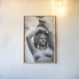Beauty of Paris III by Deborah Revell. shown as a paper print in a natural frame. Available as a archival giclee rolled canvas, fine art paper, or poster print. SKU 93481h.
