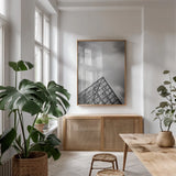Beauty of Paris V by Deborah Revell. shown as a print in a natural wood frame in a dining room. Available as a archival giclee rolled canvas, fine art paper, or poster print. SKU 93483h.