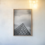 Beauty of Paris V by Deborah Revell. shown as a paper print in a natural frame. Available as a archival giclee rolled canvas, fine art paper, or poster print. SKU 93483h.