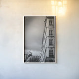 Beauty of Paris VI by Deborah Revell. shown as a paper print in a white frame. Available as a archival giclee rolled canvas, fine art paper, or poster print. SKU 93484h.