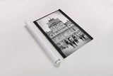 Beauty of Paris VII by Deborah Revell. shown as a rolled paper print. Available as archival giclee rolled canvas, fine art paper, or poster print. SKU 93485h.