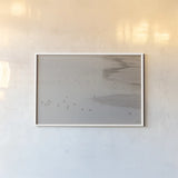 Birds in the Mist by Deborah Revell. shown as a paper print in a white frame. Available as a archival giclee rolled canvas, fine art paper, or poster print. SKU 101149i.