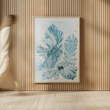 Blue Bay V by Deborah Revell. shown as over sized large wall art. Available as an archival giclee rolled canvas, fine art paper, or poster print. SKU 91280h.