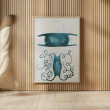 Blue Bay VI by Deborah Revell. shown as over sized large wall art. Available as an archival giclee rolled canvas, fine art paper, or poster print. SKU 91281h.