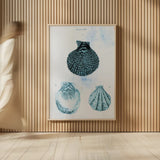 Blue Bay VII by Deborah Revell. shown as over sized large wall art. Available as an archival giclee rolled canvas, fine art paper, or poster print. SKU 91282h.